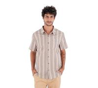 Bone Hurley Printing Press Hips Short Sleeve Shirt Beige L Mann