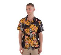 Black Hurley Trudy Short Sleeve Shirt Schwarz M Mann