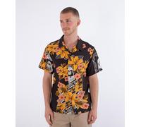 Black Hurley Trudy Short Sleeve Shirt Schwarz S Mann