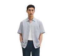 Kurzarmhemd MARC O'POLO, Herren, Gr. XXL, N-Gr, grau (storm), Web, Obermaterial: 50% Baumwolle, 50% Leinen, regular fit normal, Hemden, regular aus Leinen-Bio-Baumwoll-Mix (64498450-XXL) storm