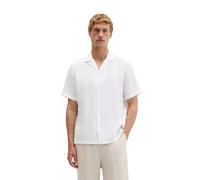 Kurzarmhemd MARC O'POLO "aus reinem Leinen", Herren, Gr. 3XL, Normalgrößen, weiß, Obermaterial: 100% Leinen, unifarben, regular fit normal, normaler Saum, Hemden (11094309-XXXL) weiß