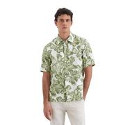 Marc O'Polo Kurzarmhemd Herren Regular Fit Kurzarm Leinen grün, M