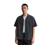 Kurzarmhemd MARC O'POLO DENIM "aus reiner Bio-Baumwolle", Herren, Gr. XXL, Normalgrößen, peppercorn grau, Obermaterial: 100% Baumwolle, unifarben, regular fit normal, normaler Saum, Hemden (75297164-X