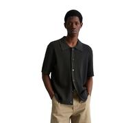Kurzarmhemd MARC O'POLO DENIM "mit Knopfleiste", Herren, Gr. XL, Normalgrößen, broken graphite, Obermaterial: 100% Baumwolle, unifarben, regular fit normal, Hemden (37603730-XL) broken graphite