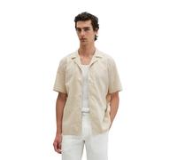 Kurzarmhemd MARC O'POLO "mit sommerlichem Blattmotiv", Herren, Gr. XXL, Normalgrößen, beige (medium braun), Obermaterial: 100% Baumwolle, bedruckt, regular fit normal, normaler Saum, Hemden (18493943-
