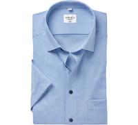 Marvelis Herrenhemd | Modern Fit | Kurzarm 12 cm | Karo Blau-Weiß | New Kent Kragen | Gr. 41