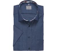 Kurzarmhemd MARVELIS, Herren, Gr. 40, N-Gr, marine, Web, Obermaterial: 100% Baumwolle, comfort fit normal, Hemden, comfort fit, bügelfrei, mit Struktur, Businesshemd (24307137-40) marine