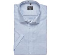 Kurzarmhemd MARVELIS, Herren, Gr. 41, N-Gr, bleu, Web, Obermaterial: 100% Baumwolle, tailliert normal, Hemden, bügelleicht, körpernah, Businesshemd (28757202-41) bleu
