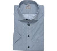 Kurzarmhemd MARVELIS, Herren, Gr. 42, N-Gr, blau (grün), Web, Obermaterial: 100% Baumwolle, comfort fit normal, Hemden, Bügelfrei, comfort fit, Businesshemd, Minimal Print (95410339-42) grün