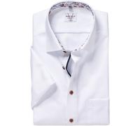 Kurzarmhemd MARVELIS, Herren, Gr. 42, N-Gr, hellblau, Web, Obermaterial: 100% Baumwolle, kontrastfarbene Details, unifarben, tailliert normal, Hemden, mit New-Kentkragen, bügelfrei, modern fit (704601