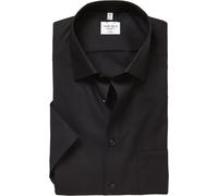 MARVELIS Modern Fit Hemd Halbarm New Kent Kragen, Schwarz, 44