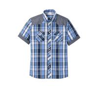 Kurzarmhemd mit Denim-Besatz 45/46 (XXL)