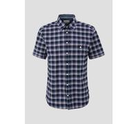 Kurzarmhemd S.OLIVER Gr. S, N-Gr, blau (dark blue) Herren Hemden (18044750-S) dark blue