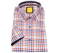 Kurzarmhemd - Modern Fit - Button Down Kragen - kariert - rot Redmond