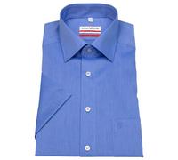 Kurzarmhemd - Modern Fit - Chambray - blau Marvelis