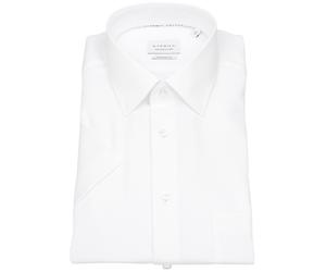 Kurzarmhemd - Modern Fit - Dynamic Cotton - Struktur - weiß Eterna