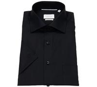 Kurzarmhemd - Modern Fit - Kentkragen - schwarz Eterna