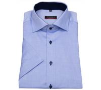 Kurzarmhemd - Modern Fit - Oxford - Kontrastknöpfe - hellblau Eterna