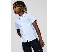 Kurzarmhemd NAME IT "NKMNEWSA SS SHIRT NOOS", Jungen, Gr. 98, N-Gr, blau (campanula), Web, Obermaterial: 100% Baumwolle, unifarben, normal, Hemden Kurzarmhemd, Baumwolle, normal geschnitten (75142021-
