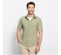 Kurzarmhemd OLYMP "OLYMP Casual, regular fit, Kent", Herren, Gr. 3XL, Normaler Arm, grün, 100% Baumwolle, Hemden (73171815-XXXL) grün