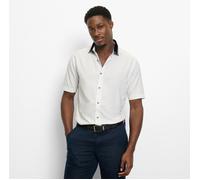 OLYMP Casual, Freizeithemd, regular fit, Weiß, Kurzarm, Polo-kragen, M (40381200M)