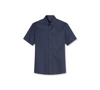 Kurzarmhemd OLYMP "Luxor", Herren, Gr. 42, N-Gr, marine, Web, Obermaterial: 100% Baumwolle, tailliert normal, Hemden, Businesshemd, modern fit, New-Kentkragen (74704956-42) marine