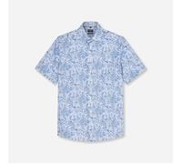 Kurzarmhemd OLYMP "Luxor", Herren, Gr. 44, N-Gr, bleu, Obermaterial: 100% Baumwolle, normal, Hemden, Businesshemd, modern fit, Global Kent (62366314-44) bleu
