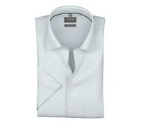 OLYMP Kurzarmhemd Herren Comfort Fit Kurzarm Baumwolle blau, 46