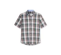 Kurzarmhemd OLYMP "OLYMP Casual, regular fit, Button-down", Herren, Gr. M, Normaler Arm, bunt (oliv), 100% Baumwolle, Hemden (88003005-M) oliv