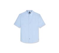 OLYMP Casual Regular Fit Leinenhemd hellblau, Einfarbig