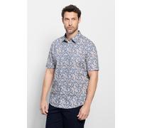Kurzarmhemd OLYMP "OLYMP Casual, regular fit, Kent", Herren, Gr. S, Normaler Arm, blau, 100% Baumwolle, Hemden (14716425-S) blau