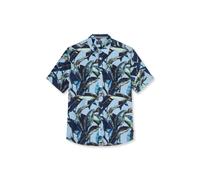 Kurzarmhemd OLYMP "OLYMP Casual, regular fit, Kent", Herren, Gr. XXL, Normaler Arm, blau (bleu), 100% Baumwolle, Hemden (99949347-XXL) bleu