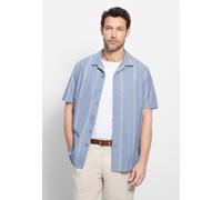 Kurzarmhemd OLYMP "OLYMP Casual, regular fit, Reverskragen", Herren, Gr. L, Normaler Arm, blau, 100% Baumwolle, Hemden (97184713-L) blau