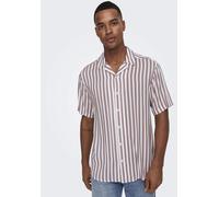 Only & Sons Regular Fit Freizeithemd mit 1/2-Arm Modell 'WAYNE' in Hellrosa, Größe S