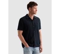Kurzarmhemd PME LEGEND "Short Sleeve Shirt Yarn dye mattweave stripe", Herren, Gr. 3XL, N-Gr, schwarz (carbon), Web, Obermaterial: 60% Baumwolle, 40% Polyester, gestreift, regular fit normal, gerader 