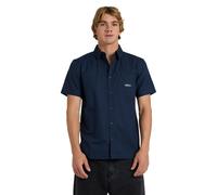 Kurzarmhemd QUIKSILVER "Diamond", Herren, Gr. M, US-Größen, schwarz navy, 100% Baumwolle, Hemden (95268204-M) schwarz navy
