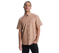 Kurzarmhemd QUIKSILVER "Drumfins", Herren, Gr. M, US-Größen, tobacco braun, Obermaterial: 100% Baumwolle., Hemden (73761641-M) tobacco braun