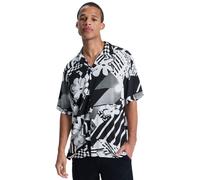 Kurzarmhemd QUIKSILVER "Safe Paradise", Herren, Gr. S, US-Größen, schwarz momentum, Obermaterial: 100% Viskose;, Hemden (96353155-S) schwarz momentum