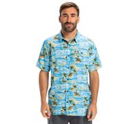 Kurzarmhemd QUIKSILVER "Safe Paradise", Herren, Gr. XS, US-Größen, blau (blau naturama 32x32), Obermaterial: 100% Viskose., Hemden (15775506-XS) blau naturama 32x32