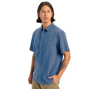 Kurzarmhemd QUIKSILVER "TIME BOX", Damen, Gr. M, N-Gr, blau (coronet blau), Obermaterial: 100% Baumwolle, Hemden (30528610-M) coronet blau