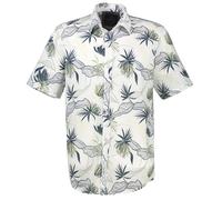 Kurzarmhemd - Regular Fit - floraler Print - gedecktes weiß Lerros