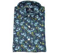 Kurzarmhemd - Regular Fit - Haifischkragen - florales Muster - mehrfarbig Lerros