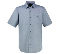 Kurzarmhemd - Regular Fit - Leinenmix - blau Lerros