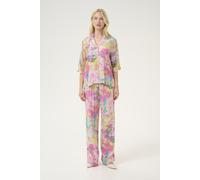 Kurzarmhemd Relaxed fit Yellow/Pink Abstract multicolour L