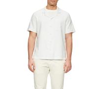 Resort Fit: Strukturiertes Kurzarmhemd aus Leinenmix L weiß 2163038.0120.L