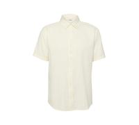 Kurzarmhemd S.OLIVER, Herren, Gr. XXL, N-Gr, weiß, Web, Obermaterial: 100% Baumwolle, unifarben, regular fit hüftbedeckend, Rundhals, abgesteppte Kante, Hemden, mit Tape-Details und abgerundetem Saum