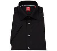 Kurzarmhemd - Slim Fit - Kentkragen - schwarz Pure