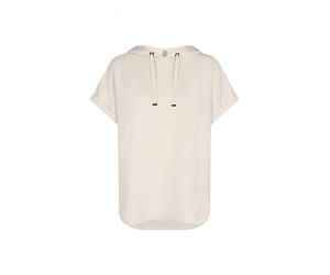 Kurzarmhemd SOYACONCEPT "Soya Concept T-shirt SC-BANU 143", Damen, Gr. XL, Normalgrößen, 1620 cream, Obermaterial: 48% Modal, 48% Polyester, 4% Elasthan, Hemden Kurzarmhemd (20909254-XL)