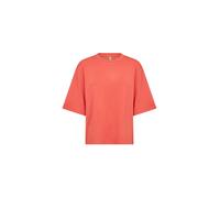 Kurzarmhemd SOYACONCEPT "Soya Concept T-shirt SC-BANU", Damen, Gr. M, Normalgrößen, 4030 bittersweet, Obermaterial: 48% Modal, 48% Polyester, 4% Elasthan, Hemden (21955239-M) 4030 bittersweet