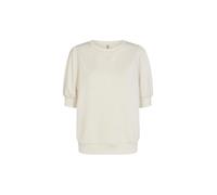 Kurzarmhemd SOYACONCEPT "Soya Concept T-shirt SC-BANU", Damen, Gr. S, Normalgrößen, 1620 cream, Obermaterial: 48% Modal, 48% Polyester, 4% Elasthan, Hemden Kurzarmhemd (95501757-S)